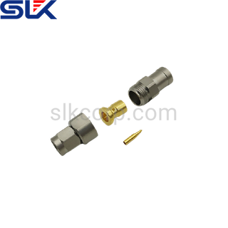 SMA plug straight solder connector for SLA-520 cable 50 ohm 5MAM15S-A490-001