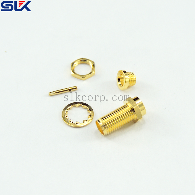SMA Jack Straight solder Connector for 085&086 Cable 5MAF15S-S01-023