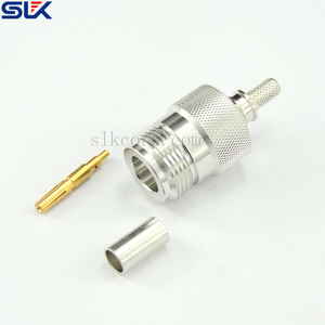 NON-MAGNETIC N jack straight solder connector for .RG 402 cable 50 ohm NM-5NCF15S-S02-038