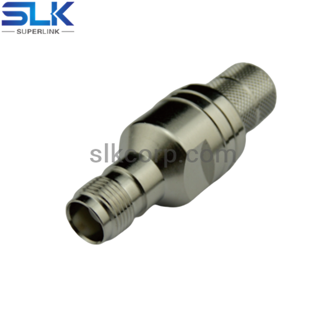 TNC jack straight crimp connector for LMR-400 cable 50 ohm 5TCF11S-A11-006