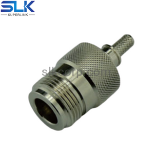 N jack straight solder connector for T-FLEX 402 cable 50 ohm 5NCF15S-A81-012