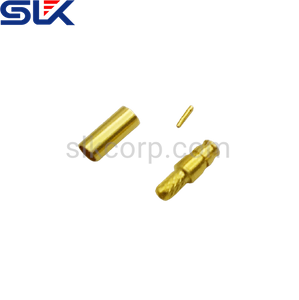 SMP jack straight crimp connector for LMR-100A cable 50 ohm 5SPF11S-A02-004