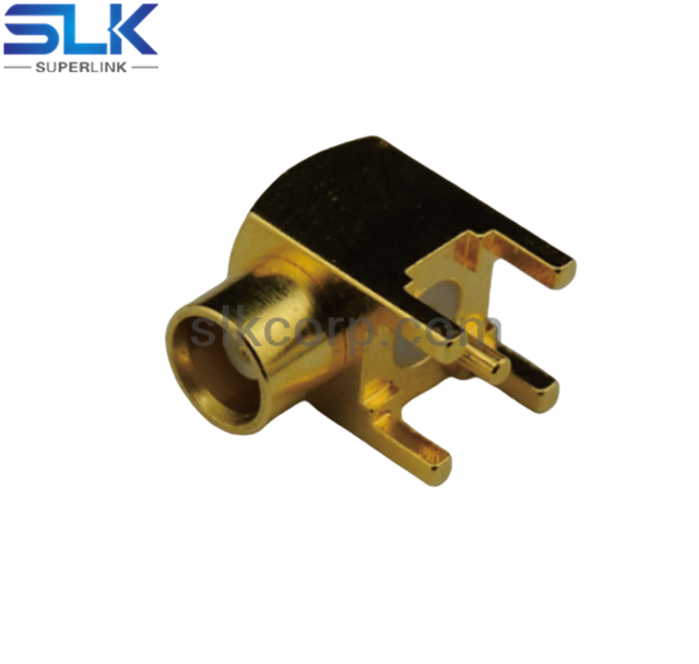 MMCX jack right angle connector for pcb 50 ohm 5MCF25R-P41