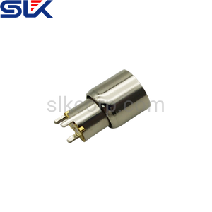 SMB jack straight connector for pcb through hole 75 ohm 7MBF25S-P41-015