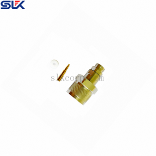 SC jack straight solder connector for FSF-750 cable 4 holes flange 50 ohm 5CEF15S-A467