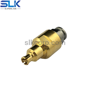 SSMP jack straight solder connector for P-FLEX-047 cable 50 ohm 5MPF15S-A420-002
