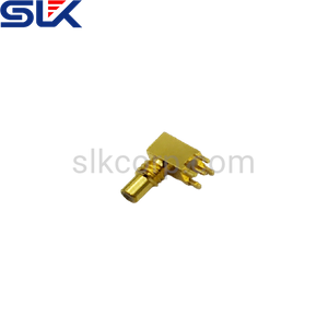 SSMC plug right angle connector for pcb 50 ohm 5SCM25R-P41-001