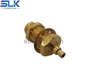 SMA jack straight solder connector for Tflex-405 cable bulkhead front mount 50 ohm 5MAF35S-A82-002