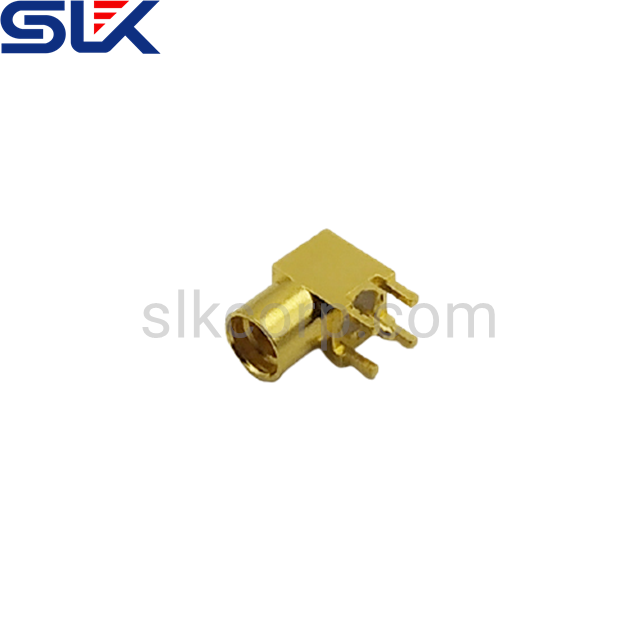 MMCX jack right angle connector for pcb smt 50 ohm 5MCF25R-P41-009