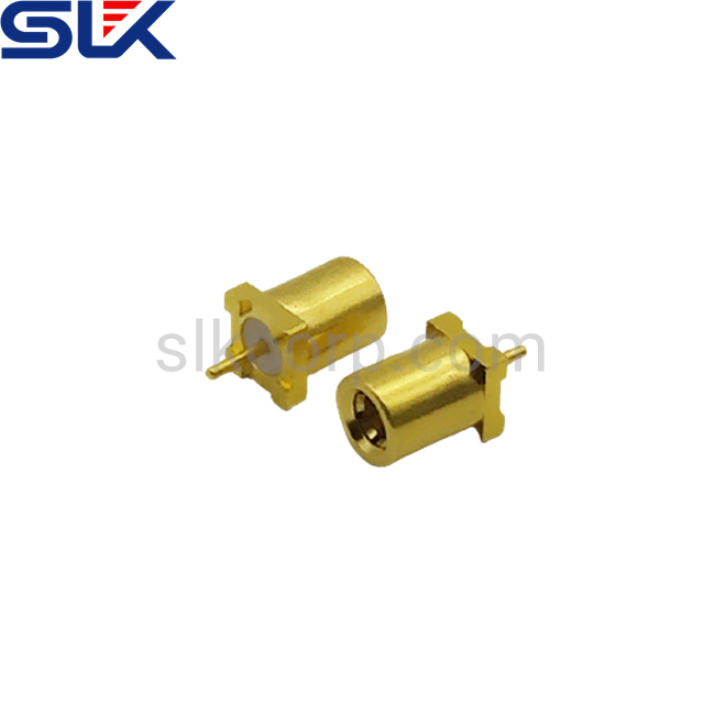 SMB plug straight connector for pcb end launch 75 ohm 7MBM27S-P41