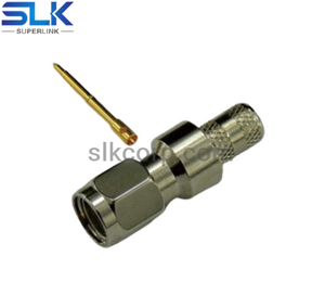 SMA plug straight crimp connector for LMR-100A cable 50 ohm 5MAM11S-A409-004