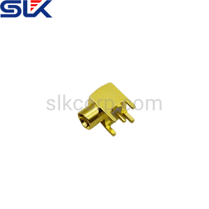 MCX jack right angle connector for pcb 50 ohm 5MXF25R-P41-009