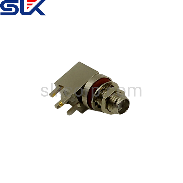 SMA jack right angle connector for pcb 50 ohm 5MAF35R-P41
