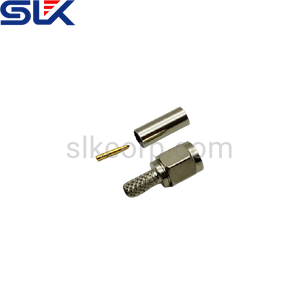 SMA plug straight crimp connector for RTK044-HT cable 50 ohm 5MAM11S-A632