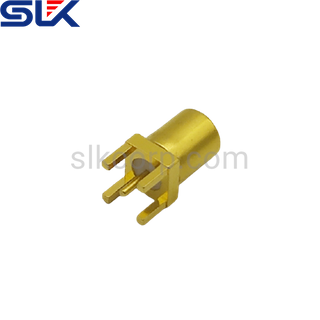 SMB plug straight connector for pcb end launch 75 ohm 7MBM25S-P41-009